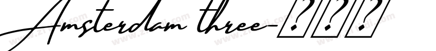 Amsterdam three字体转换
